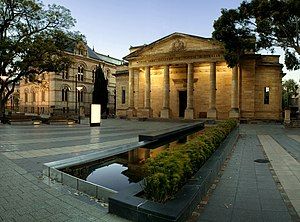 The Art Gallery of South Australia from North Terrace.