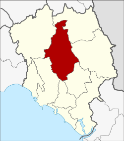 District location in Chanthaburi province