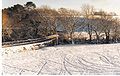 Chapeltoun Bridge and the River Annick from Chapel Hill.