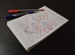 Example of end position of dots game