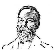 Portrait drawing of a bearded Gordon