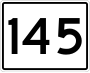 State Route 145 marker