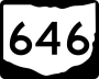 State Route 646 marker