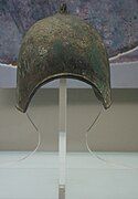 Shang dynasty bronze helmet