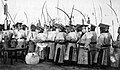 People wearing hanfu and mian at the official ceremony held at Beijing at December 23rd, 1914.