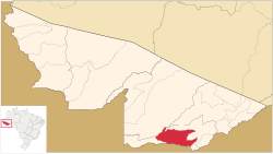 Location of Brasiléia municipality in Acre