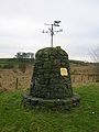 The cairn at the Dunlop Millennium Community Woodland