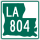 Louisiana Highway 804 marker