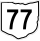 State Route 77 marker