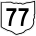 State Route 77 marker