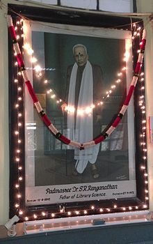 S. R. Ranganathan's Portrait at City Central Library, Hyderabad, Chennai