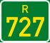 Regional route R727 shield