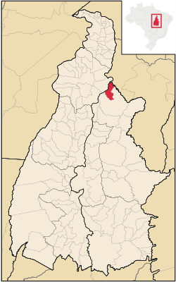 Location in Tocantins state