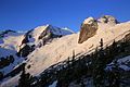 Marmolata in upper right corner, north aspect (Anniversary Peak to left)