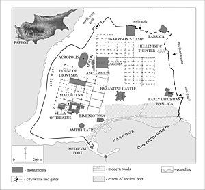 Map of ancient Paphos