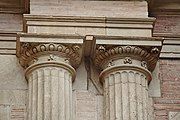 Doric capitals.