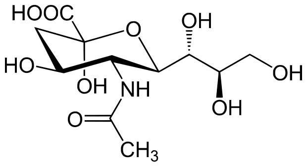 File:Beta N-Acetylneuraminic Acid.svg