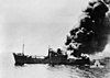 Japanese cargo ship SS Kenbu Maru under attack