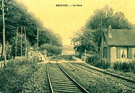 Braches railway station in the early 20th century