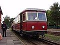 Railcar T 44 pulling passenger car No. 2