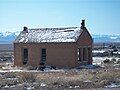 An abandoned building in Cherry Creek, Nevada.