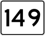 Route 149 marker