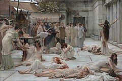 Sir Lawrence Alma-Tadema, The Women of Amphissa, 1887, oil on canvas [11]