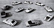 Bertone designs, left bottom: NSU Trapeze