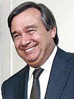 António Guterres, Prime Minister from 1995 to 2002 and the 9th Secretary-General of the United Nations since 2017.