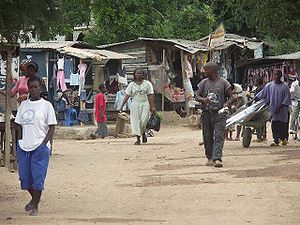 Buduburam refugee camp, July 2005