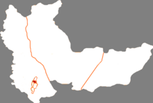 Location of Xiangyang District in Hegang