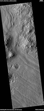 Channels and ridges, as seen by HiRISE under HiWish program