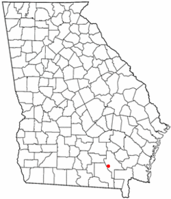 Location of Manor, Georgia