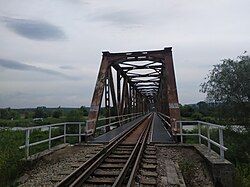 Railway bridge over the Vistula river