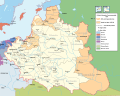 Polish-Lithuanian territorial losses 1657-1686 marked in orange.