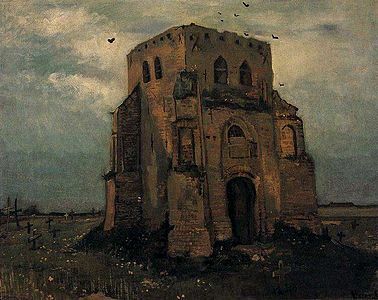 Old Church Tower at Nuenen, ('The Peasants' Churchyard'), 1885, Van Gogh Museum, Amsterdam (F84)