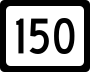 West Virginia Route 150 marker