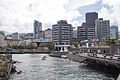 A view of Wellington's civic and commercial centre from the seaward side of the lagoon