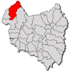 Location in Covasna County