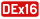 Sign of expressway DEx16 in Romania