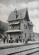 The Elie Radu railway stop, opened in 1899 in Brusturoasa