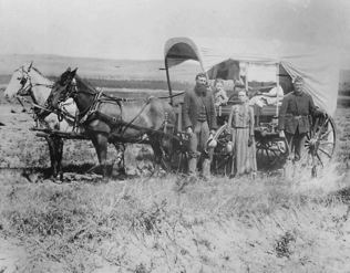 Homesteaders in central Nebraska in 1866