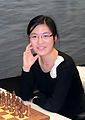 Women's World Champion and women's world no. 1 Hou Yifan was playing on board one for China