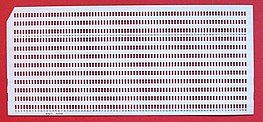 Punch card with all holes punched