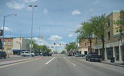 Main Street facing north in downtown Lamar (2007)