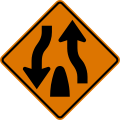 CW6-2 Divided highway ends