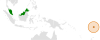 Location map for Malaysia and Tuvalu.