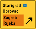 D08-1 Preliminary direction indicator for approaching for turning