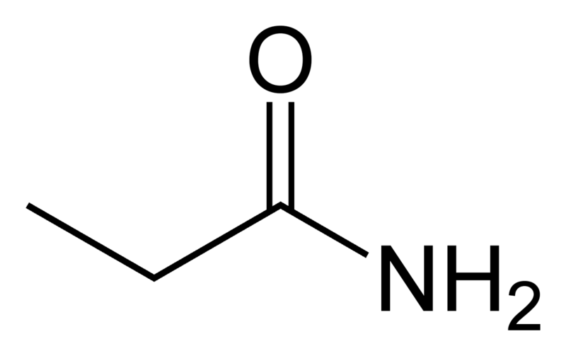 File:Propanamide-2D-skeletal.png