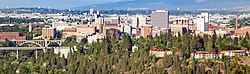 Downtown skyline from the West in 2007